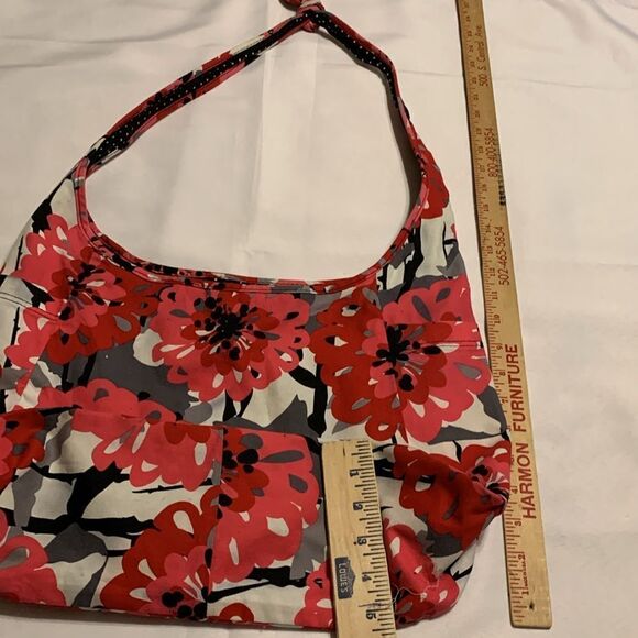 Thirty-one hobo bag.  Cloth/Reversible & washable.  Like new - Picture 2 of 5